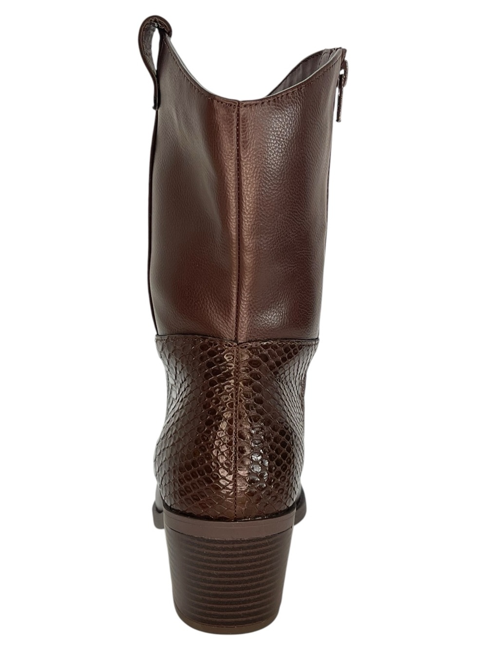 Sun + Stone Biancaa Brown Faux Leather Womens Ankle Boots Size 8.5M - Picture 4 of 12